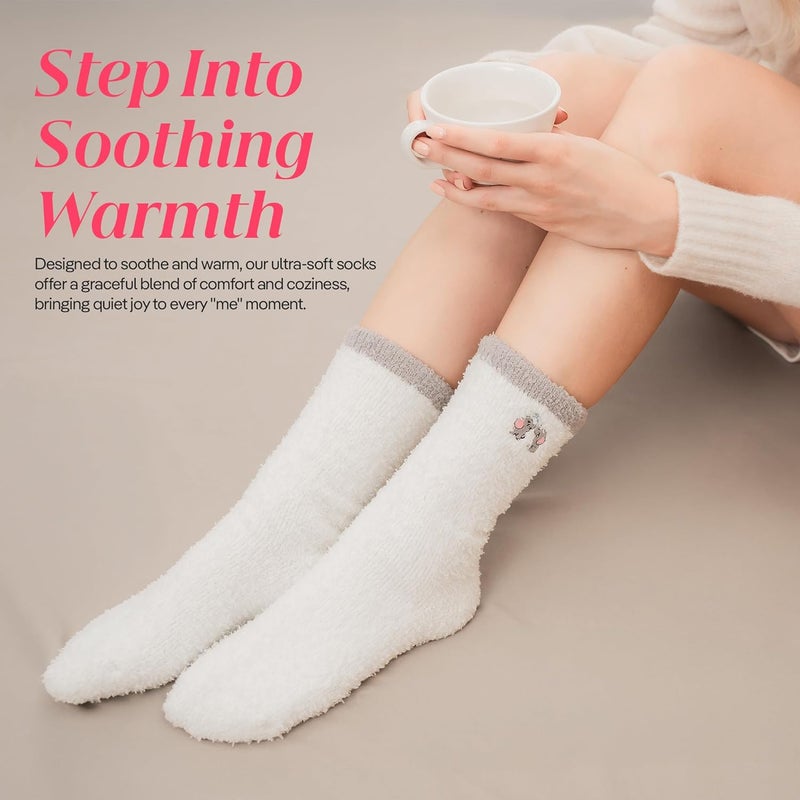 CoolMate Store GLOBAL Fuzzy Socks for Women Valetines Gift Box, Cozy, Soft, Stocking Stuffers, Comfy Cloud-Like Socks for Spa,Home - Image 2